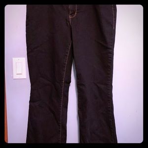 Midrise dark wash jeans